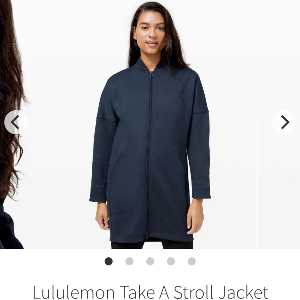 Lululemon Take A Stroll JacketHeathered True Navy Size 10